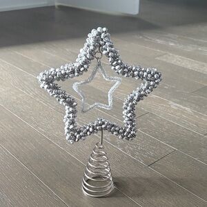 Silver Star Holiday Tree Topper